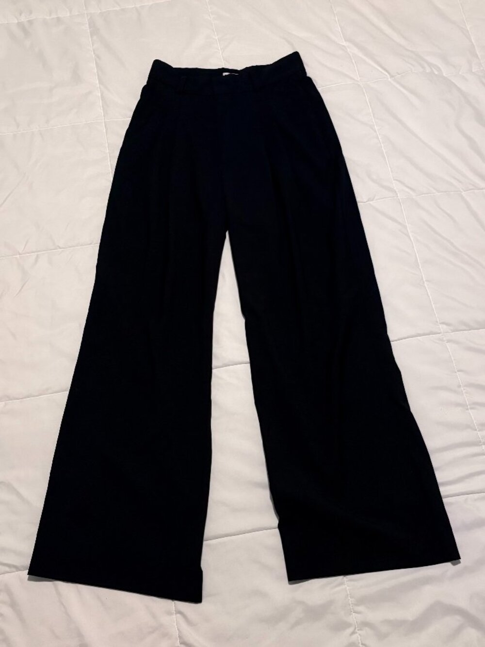 Catwalk Junkie Black Wide-Leg Trousers Sz S